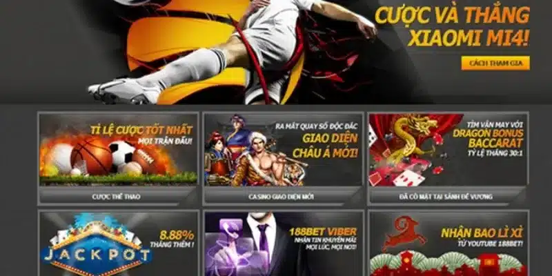 Khuyến mãi 188Bet Khuyến mãi 188Bet cho thành viên mới